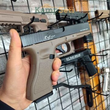 Rubino Glock 17 Blowback Havalı Tabanca Çöl 4.5mm